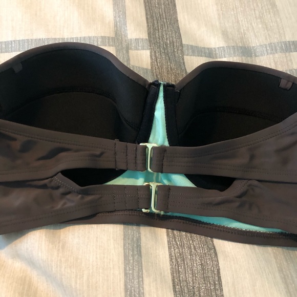 Brown and teal bathing suit - Picture 2 of 6